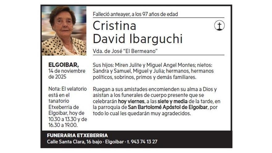 CRISTINA DAVID IBARGUCHI