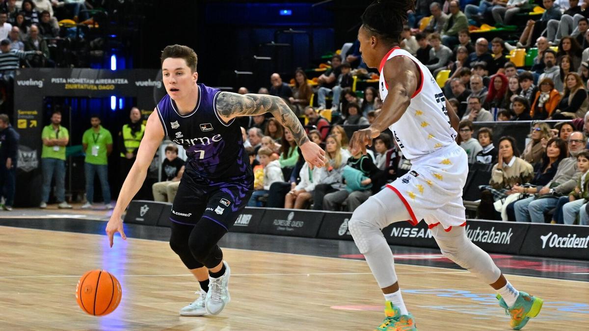 Justin jaworski, en el duelo ante el Andorra.