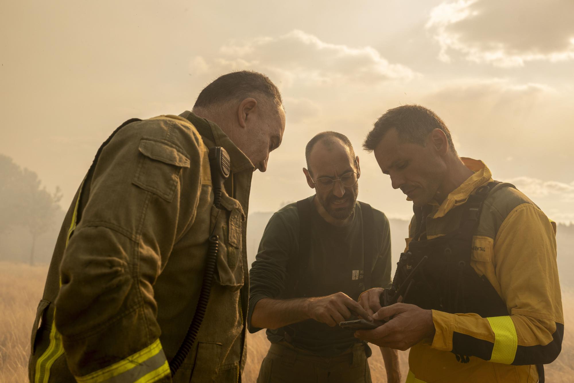 Incendios en Ourense: labores de extinción en un nuevo fuego declarado en A Gudiña