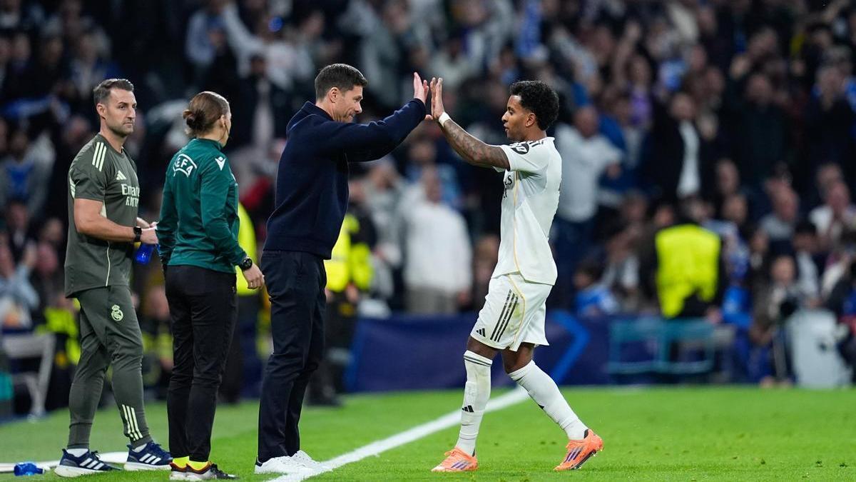 Xabi Alonso y Rodrygo.