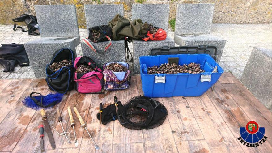 La Ertzaintza incauta 75 kilos de percebes a tres furtivos en  San Juan de Gaztelugatxe