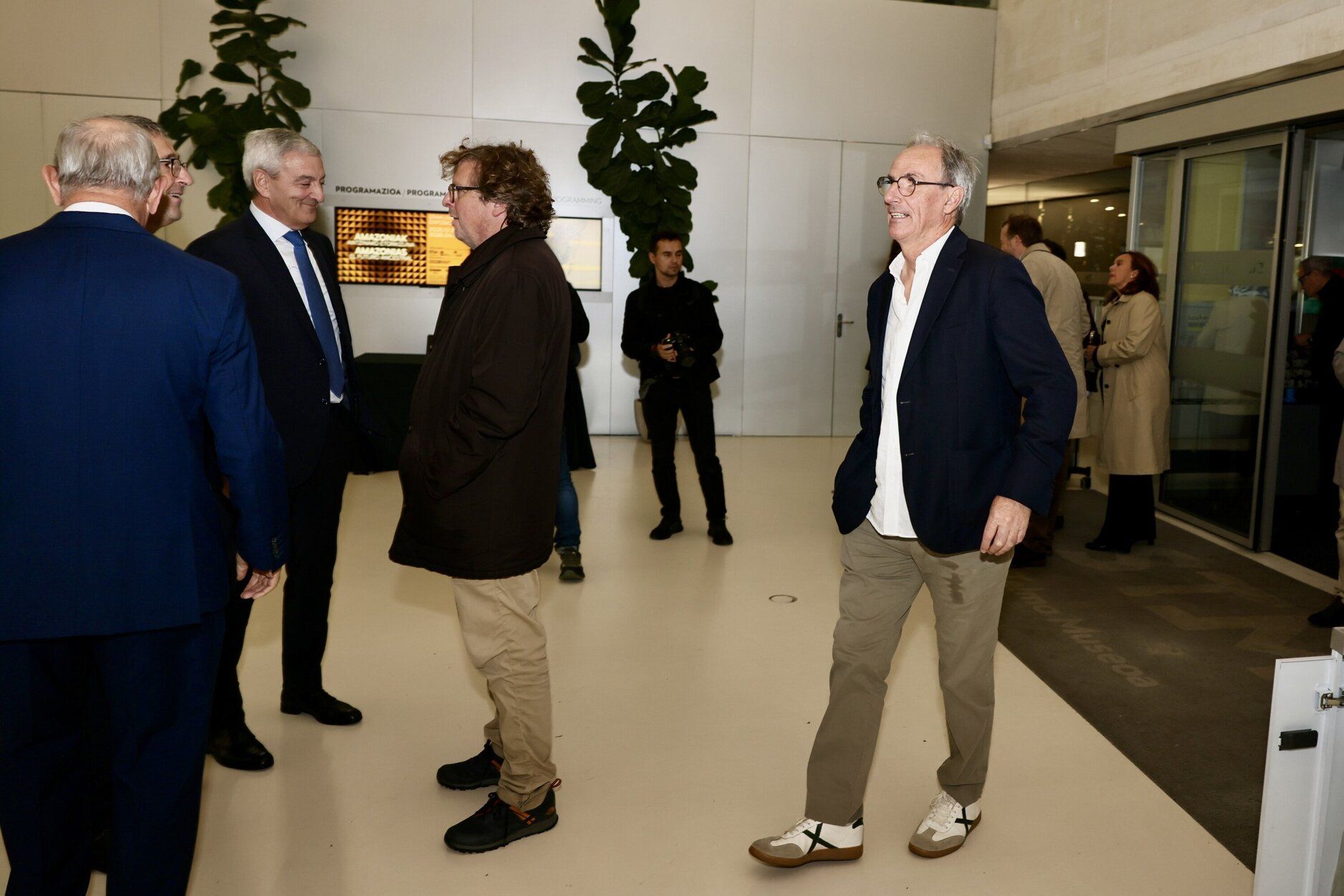 El exfutbolista de la Real Alberto 'Bixio' Gorriz, a su llegada al Museo San Telmo