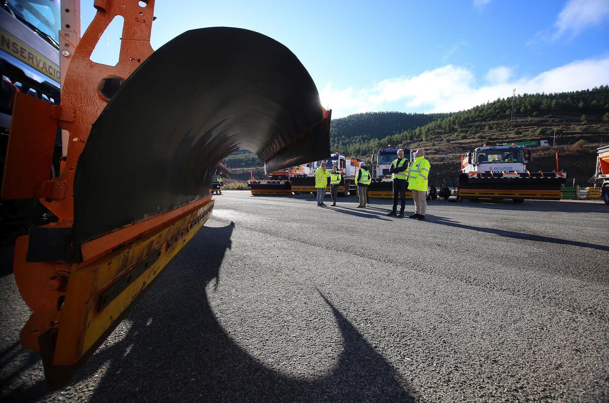 El Centro de Conservación de Carreteras de Liédena, preparado para el invierno en Navarra