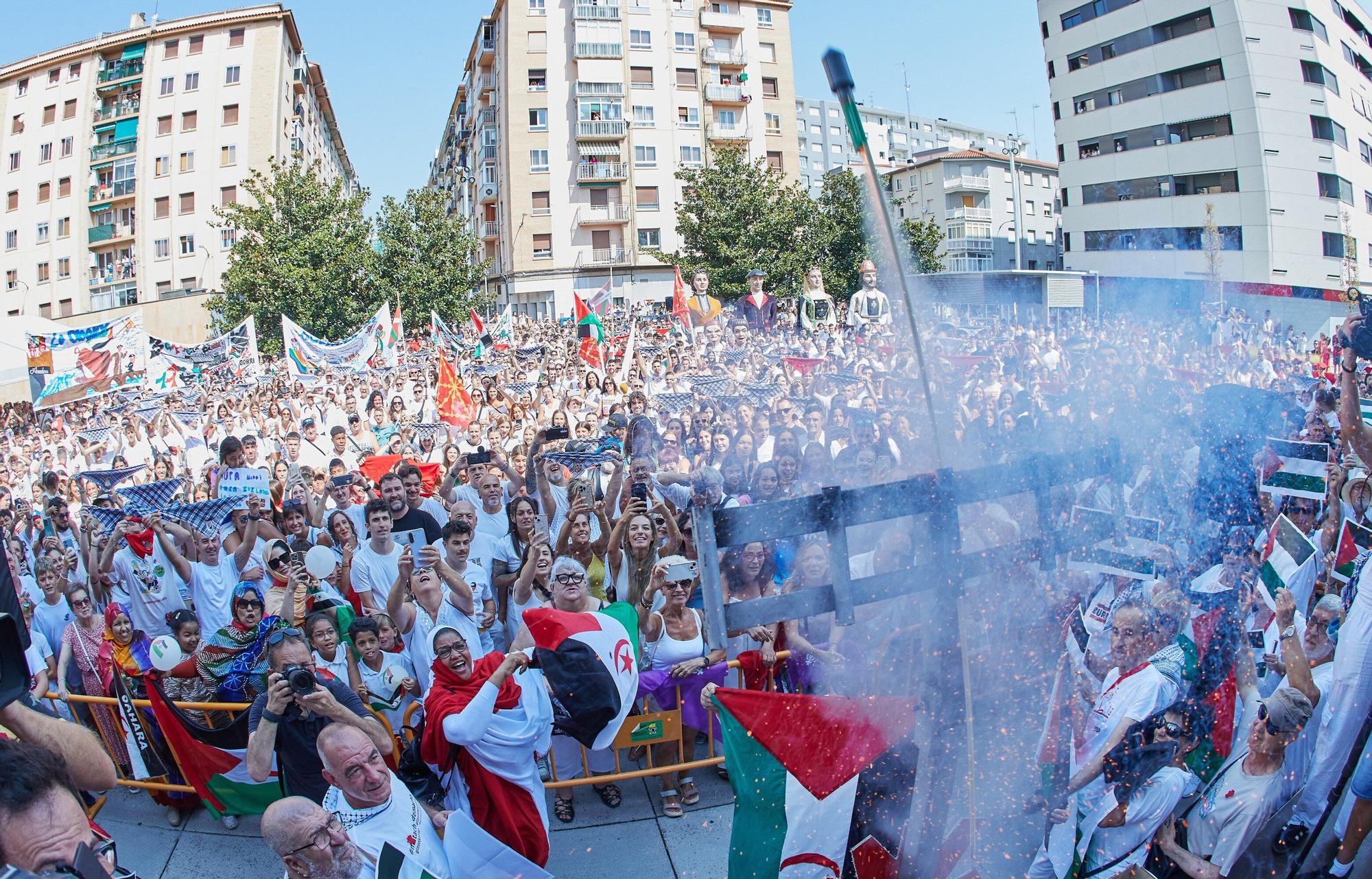 Fotos del chupinazo de Burlada