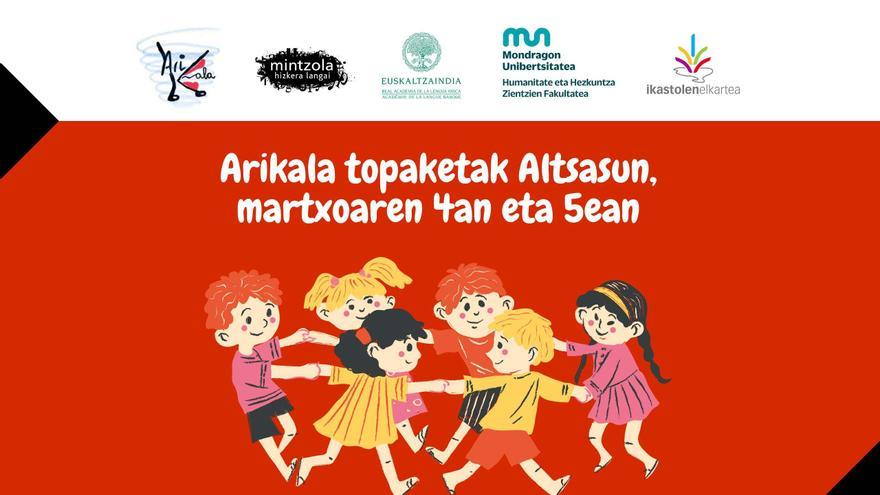 Escolares de diez ikastolas, dos navarras, se reúnen en Alsasua para fomentar el euskera coloquial entre los jóvenes