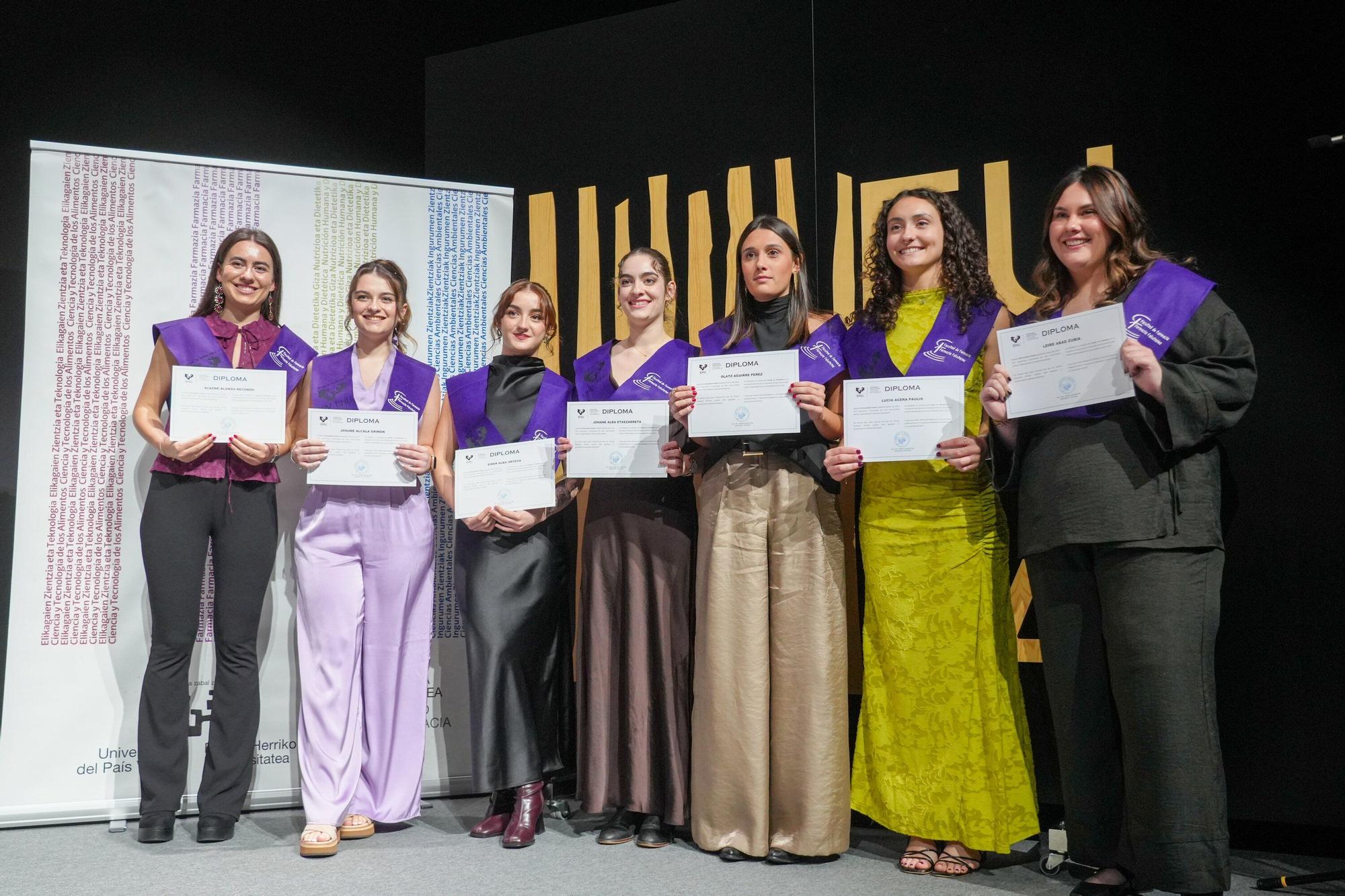 En imágenes: Graduación de la Facultad de Farmacia de la EHU