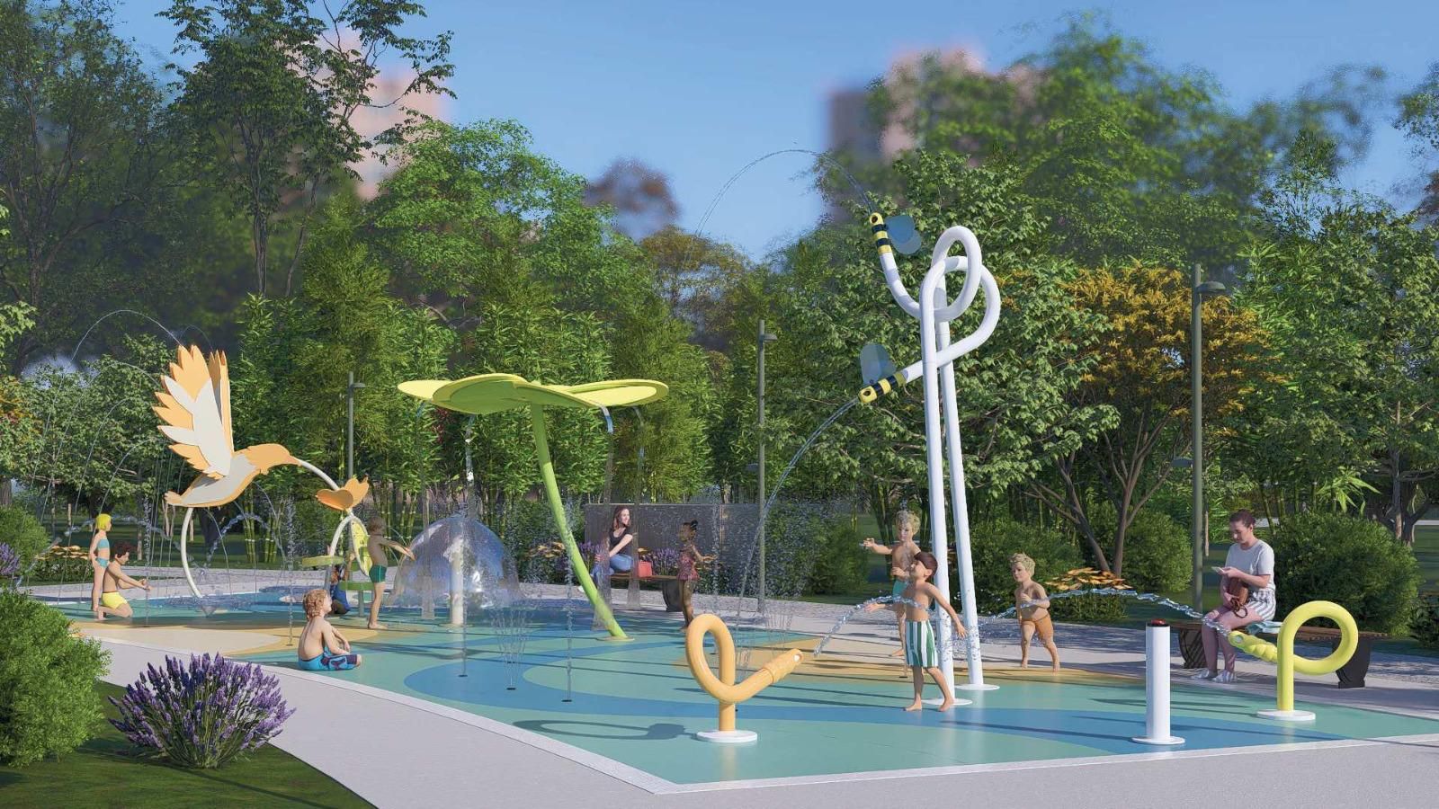 Así será la zona de juegos de agua de Barakaldo