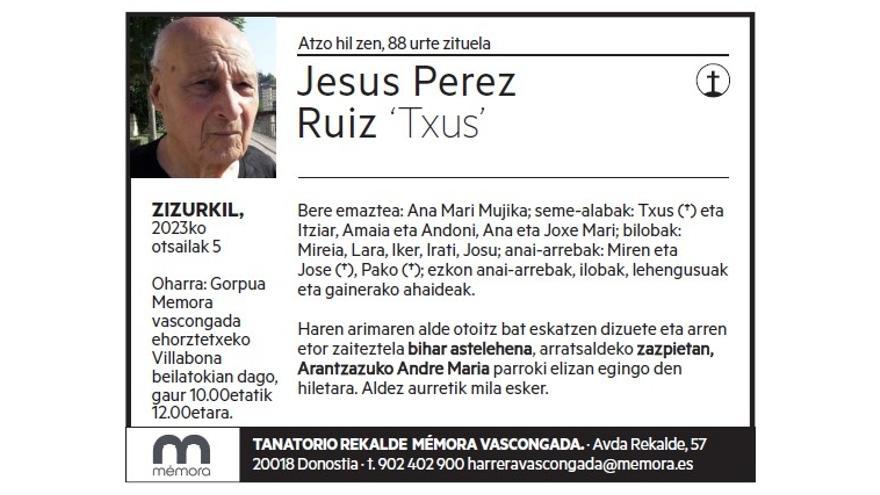 JESUS PEREZ RUIZ