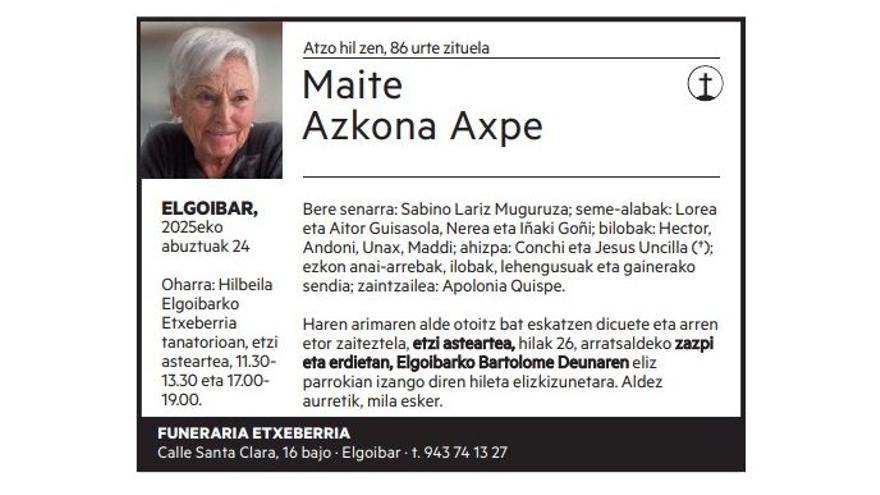 Maite Azkona Axpe