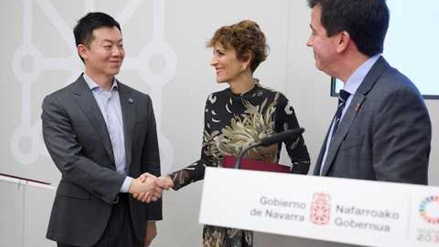 Chivite informa sobre la inversión de Hithium en Navarra