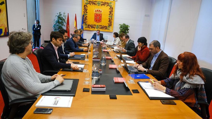 Los socios del Gobierno de Navarra celebran el nuevo acuerdo presupuestario