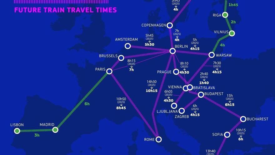 Bruselas quiere impulsar y liberalizar los trenes de alta velocidad de la UE para 2040