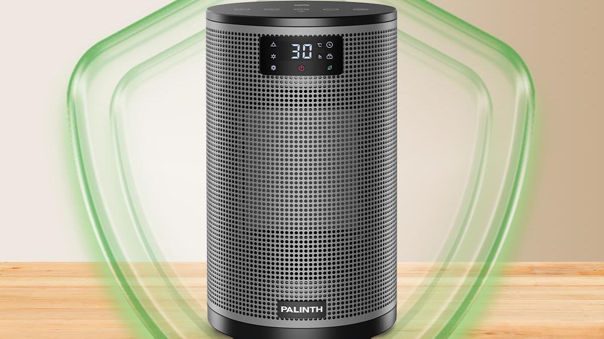 Vista del calefactor de bajo consumo Palinth de Amazon