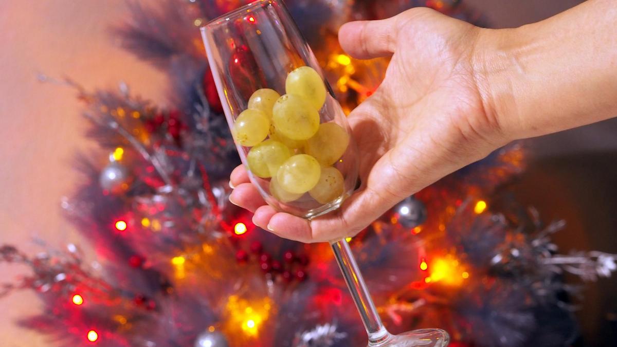 Las uvas de la suerte de Nochevieja.