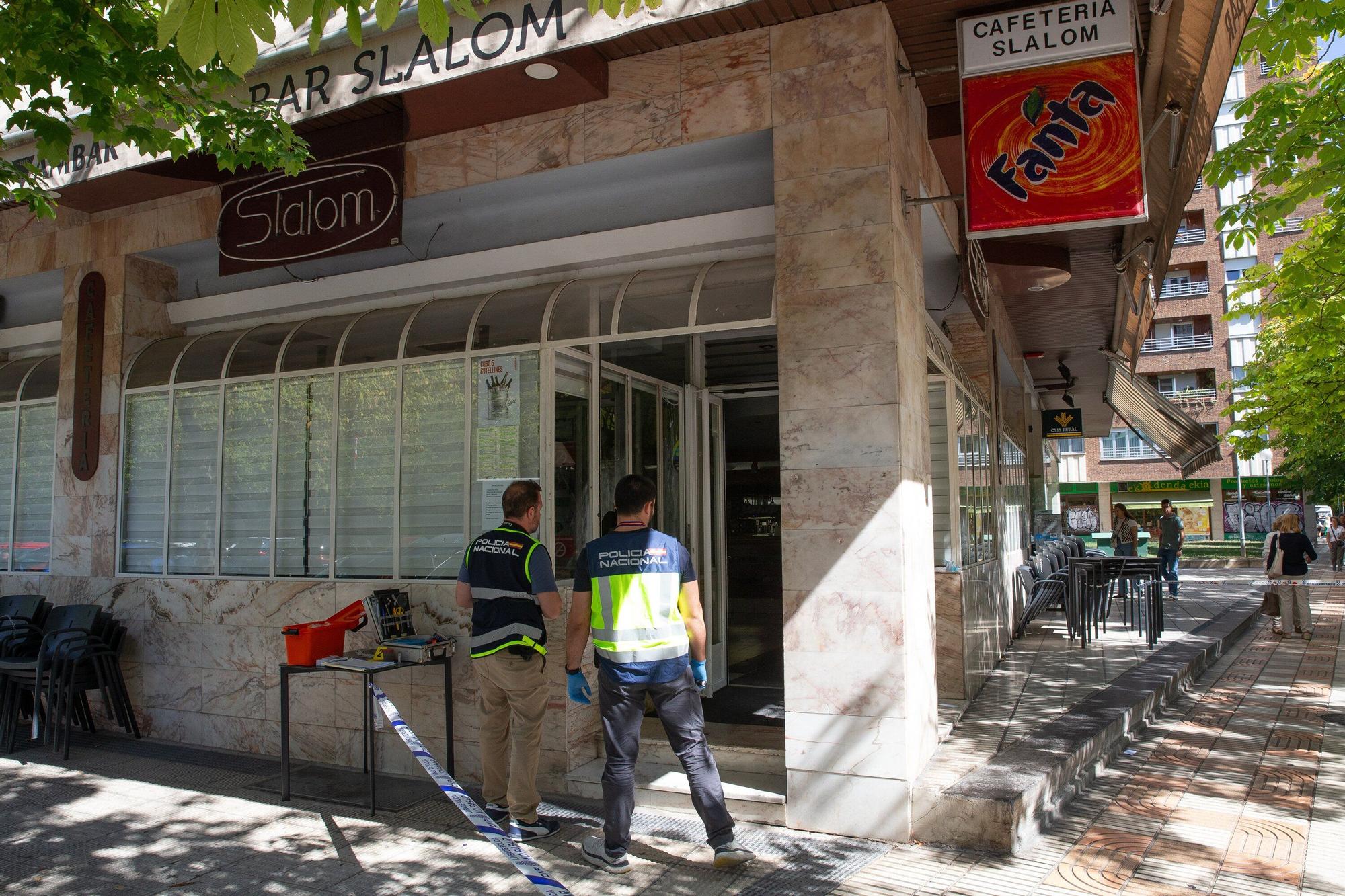 Robo en el bar Slalom en el barrio de Iturrama