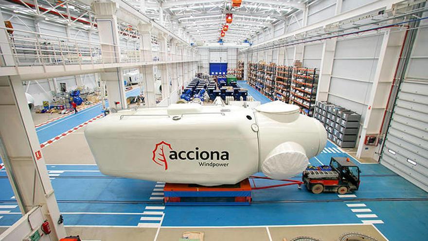 Planta de fabricación de aerogeneradores de Acciona Windpower en Barásoain
