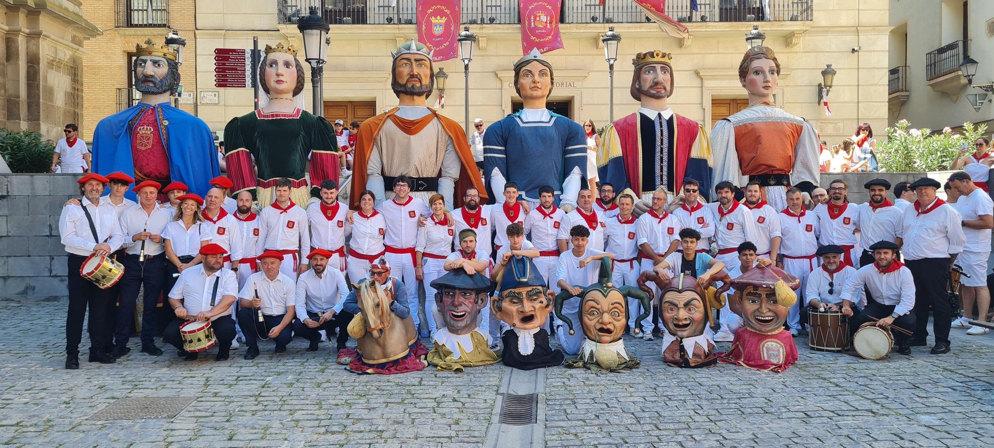 Despedida de los gigantes en Tudela