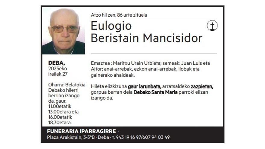 Eulogio Beristain Mancisidor