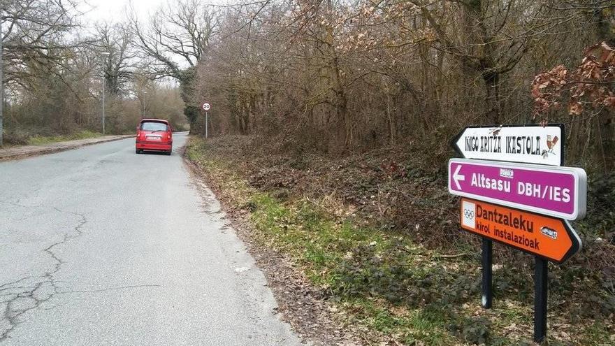 El carril bici iría junto a la carretera existente, con una anchura de 2,5 metros.