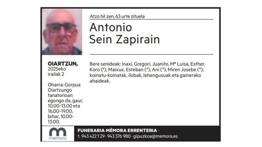 Antonio Sein Zapirain