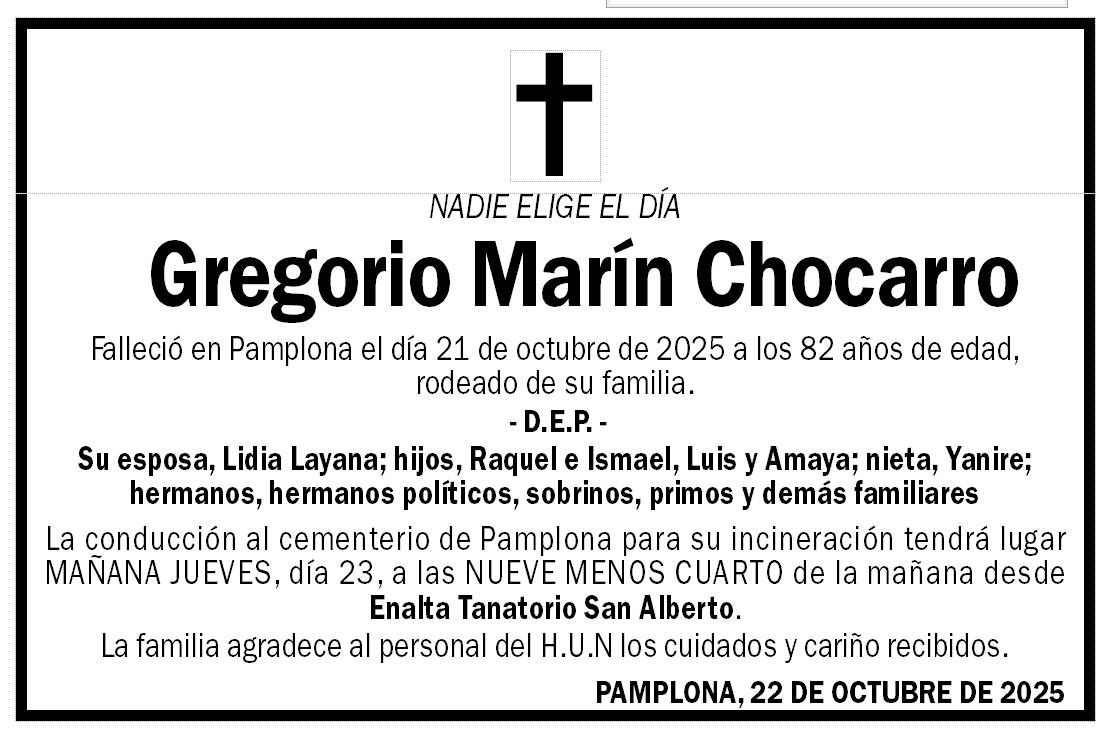 Gregorio Marín Chocarro