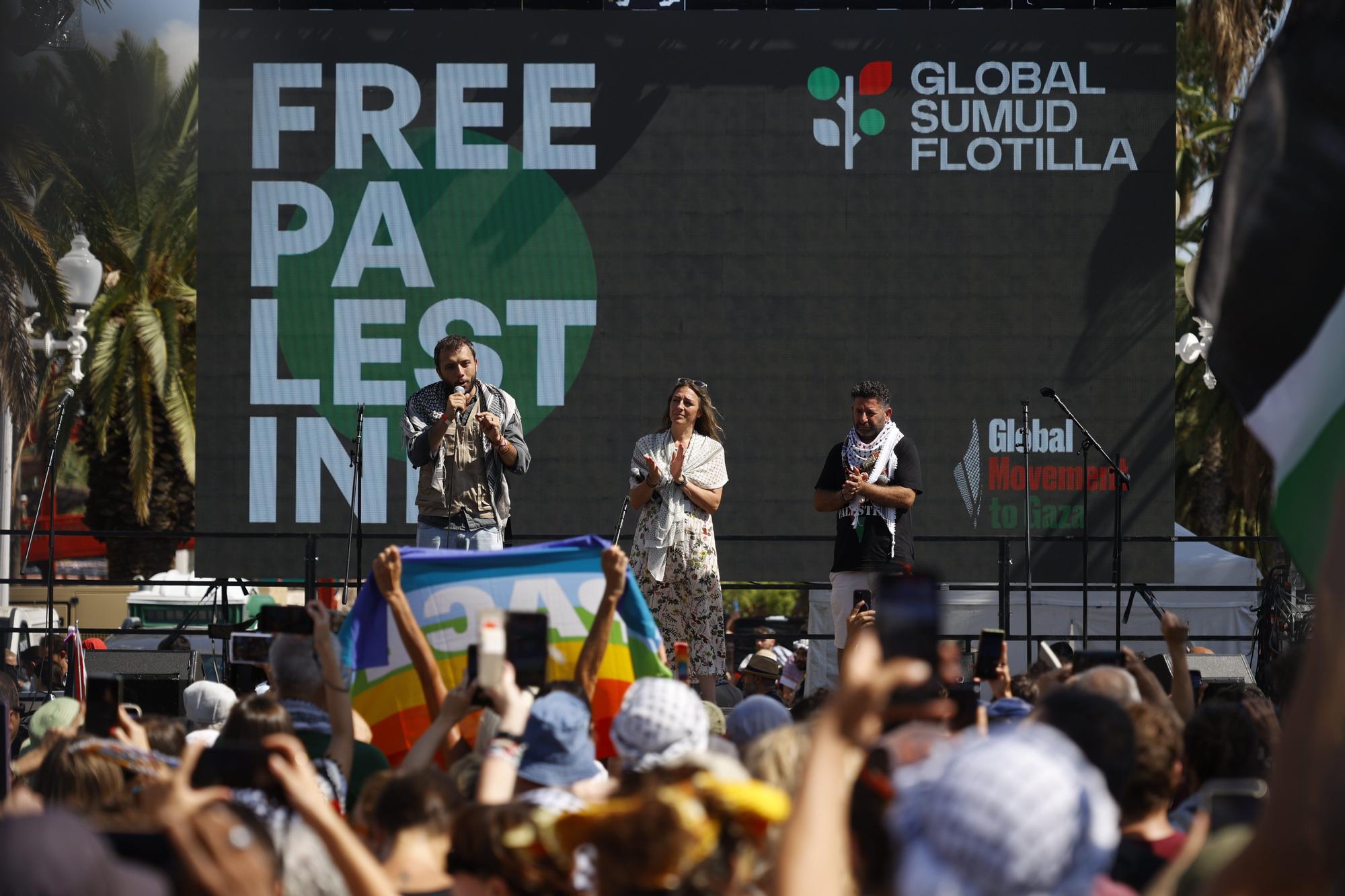Fotos: La flotilla Global Sumud zarpa rumbo a Gaza