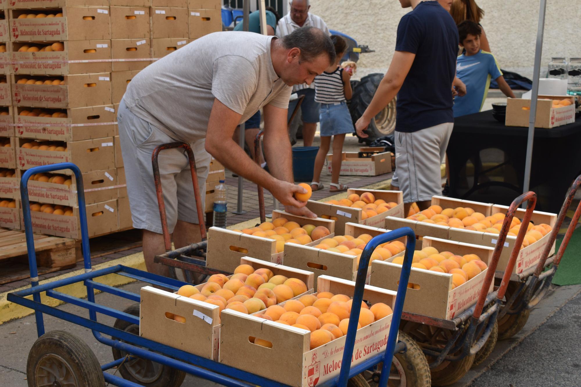 Fotos | Más fruta y más puntos de venta en la Feria del Melocotón de Sartaguda