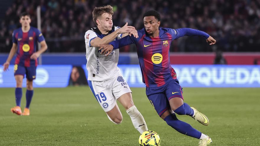 El 1x1 del Alavés ante el Barça: Ibáñez reclama su sitio