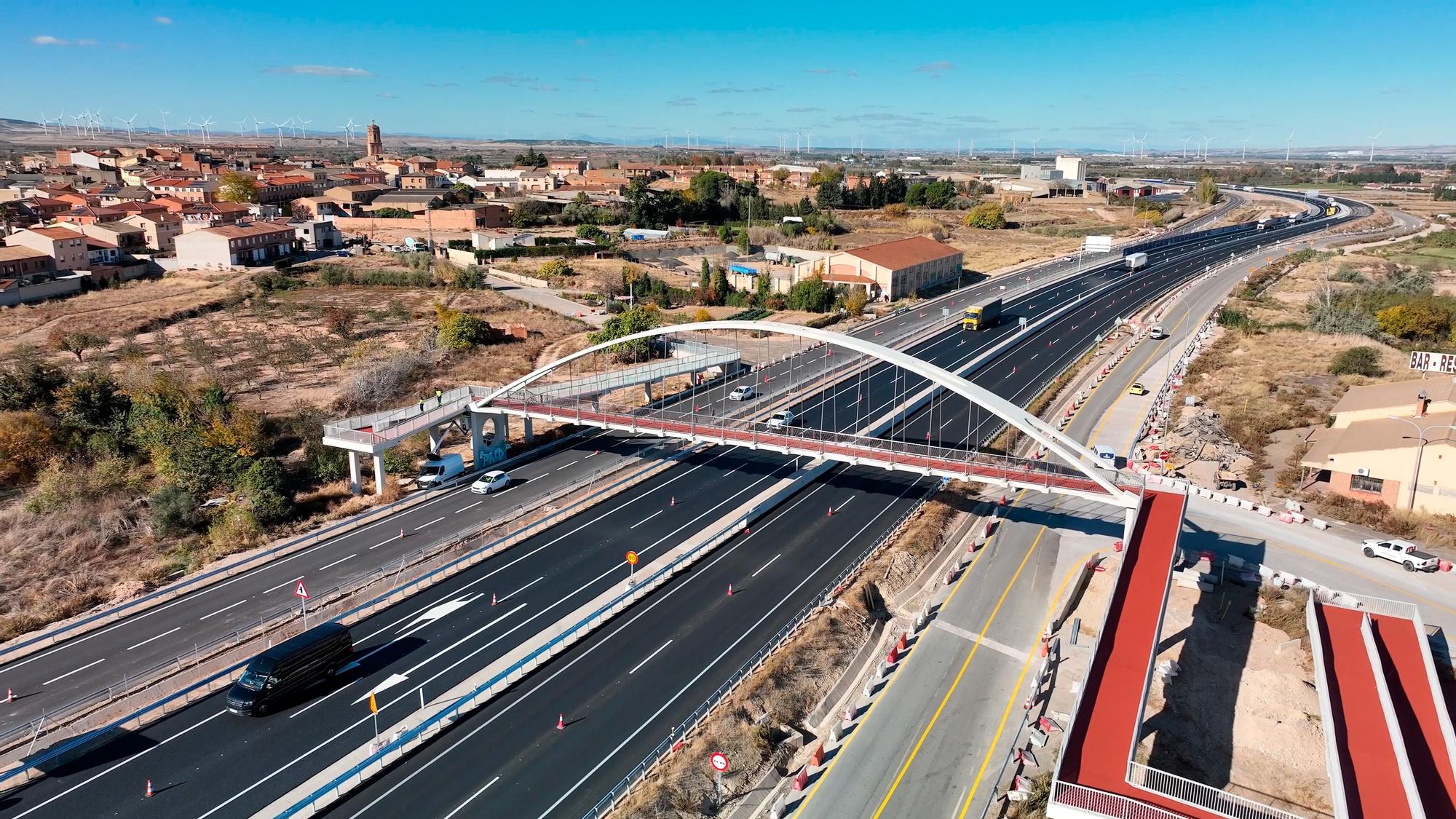 Puesta en servicio de la A-68 entre Gallur y Mallén con su apertura hasta Navarra