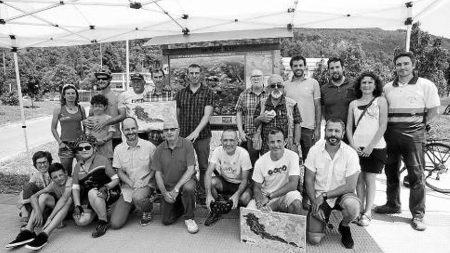 Asistentes al acto celebrado en el Aula de la Naturaleza de Berriozar.