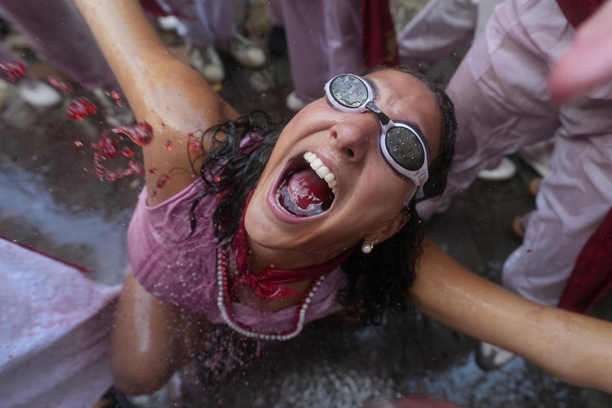 Fotos del  Chupinazo de San Fermín 2025 en Pamplona: ¡La fiesta más internacional se enciende con un grito solidario por Palestina!