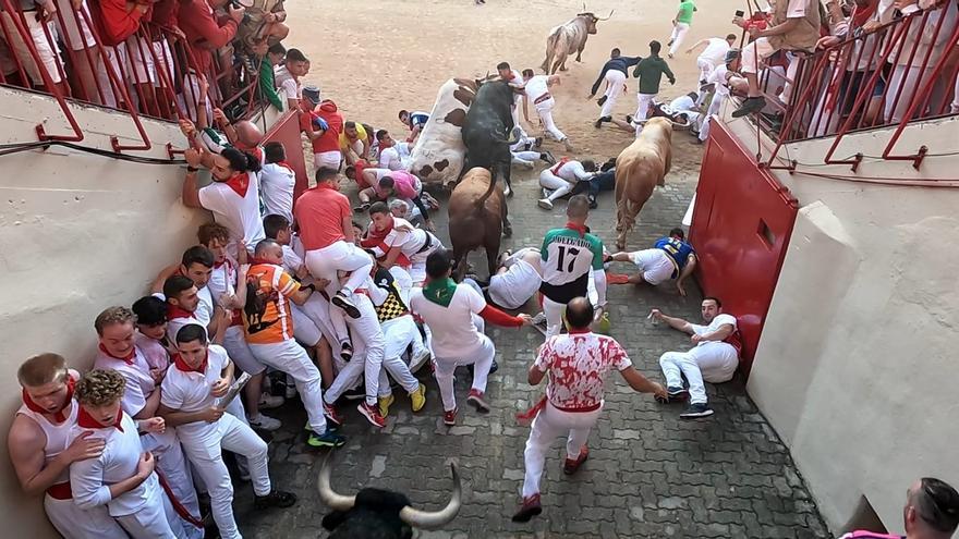 Primer encierro de San Fermín 2022: un reencuentro sin heridos por asta y con amago de montón