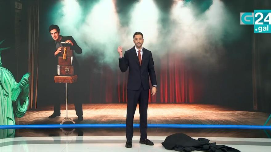 Un presentador de la televisión gallega desaparece así en pleno informativo