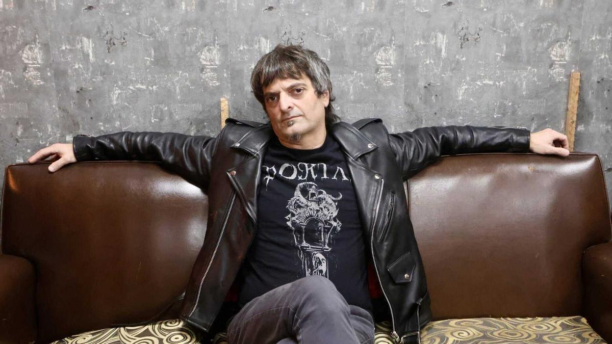 Kanda, componente de NaizPresidente, en las instalaciones de Birrak.