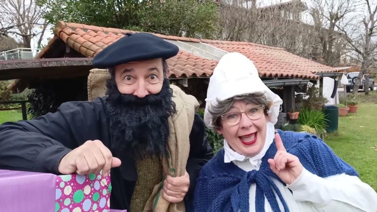 Olentzero y Mari Domingi, en Hernani.