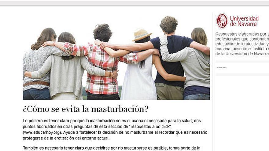 El &#039;ABC&#039; &quot;no quiere que te toques&quot;: publica un artículo en su &#039;Aula de sexualidad&#039; contra la masturbación