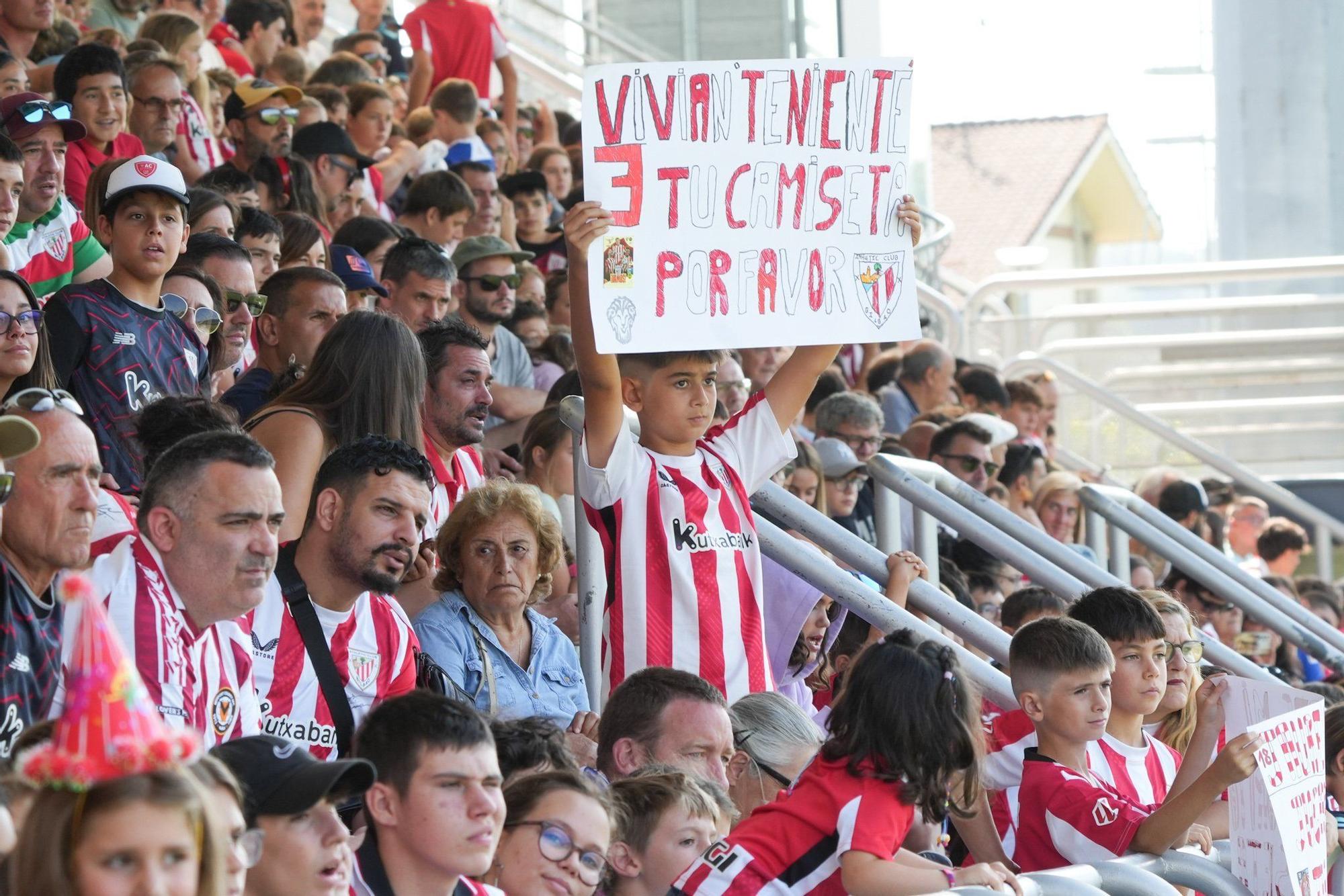 2.500 seguidores arropan al Athletic en Lezama