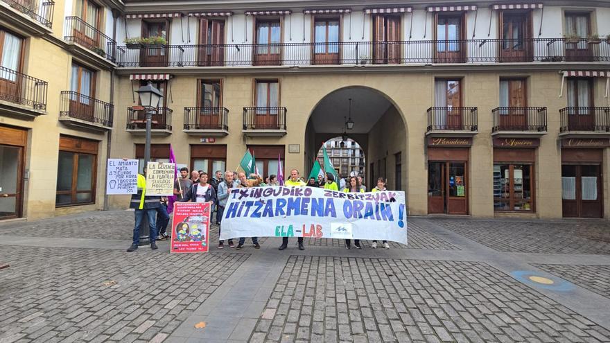 Los trabajadores de Servicios de Txingudi inician una huelga por el bloqueo del convenio