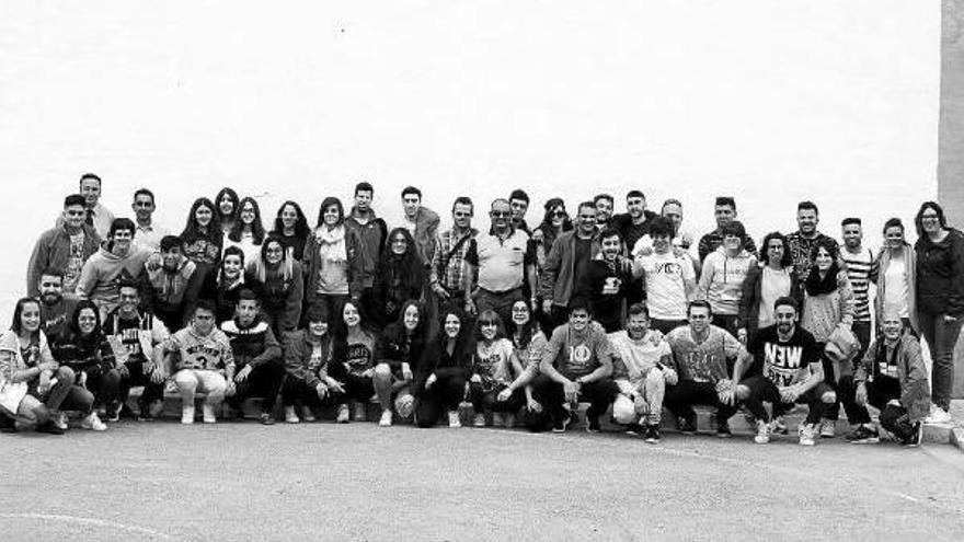 Los 53 integrantes de la Banda de Música de Murchante que viajaron al festival de Francia.