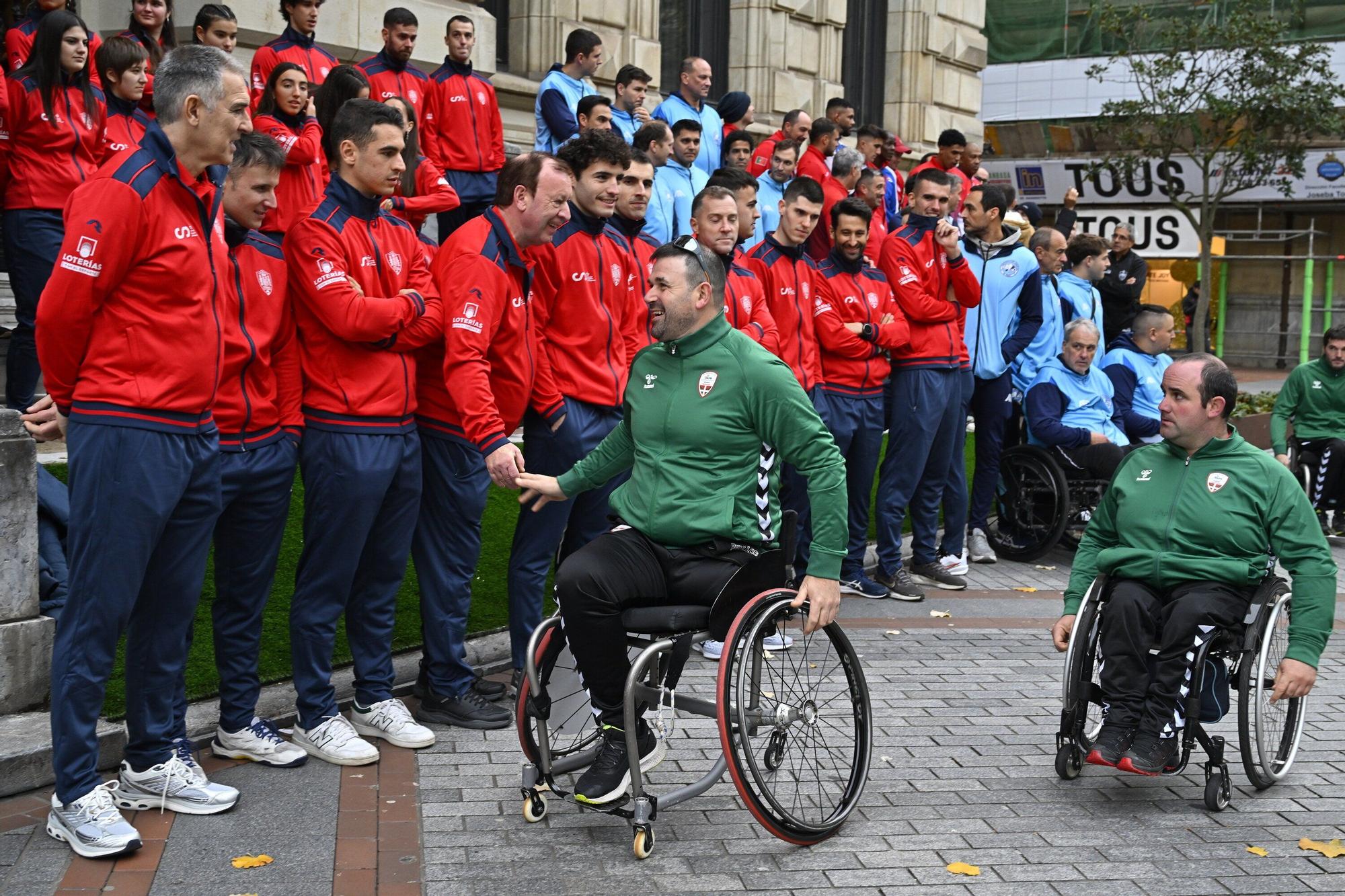 Recepción oficial a las delegaciones participantes de la Liga de Naciones por parte de las autoridades.