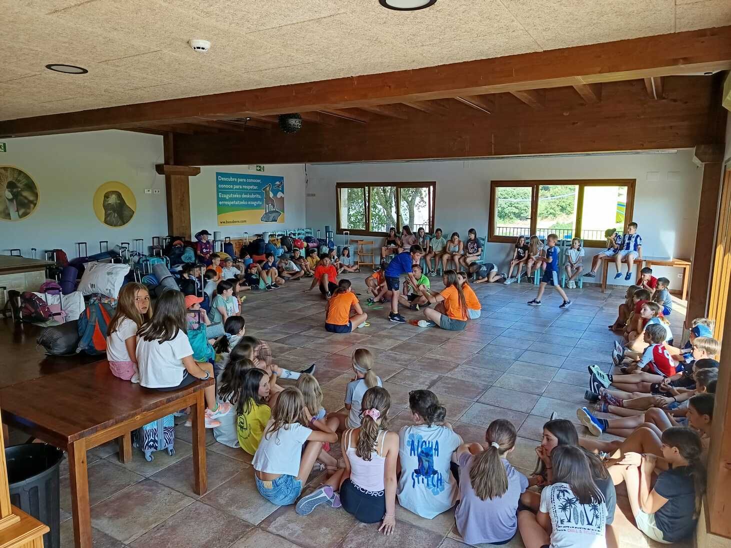 Campamentos para niños en Basabere.