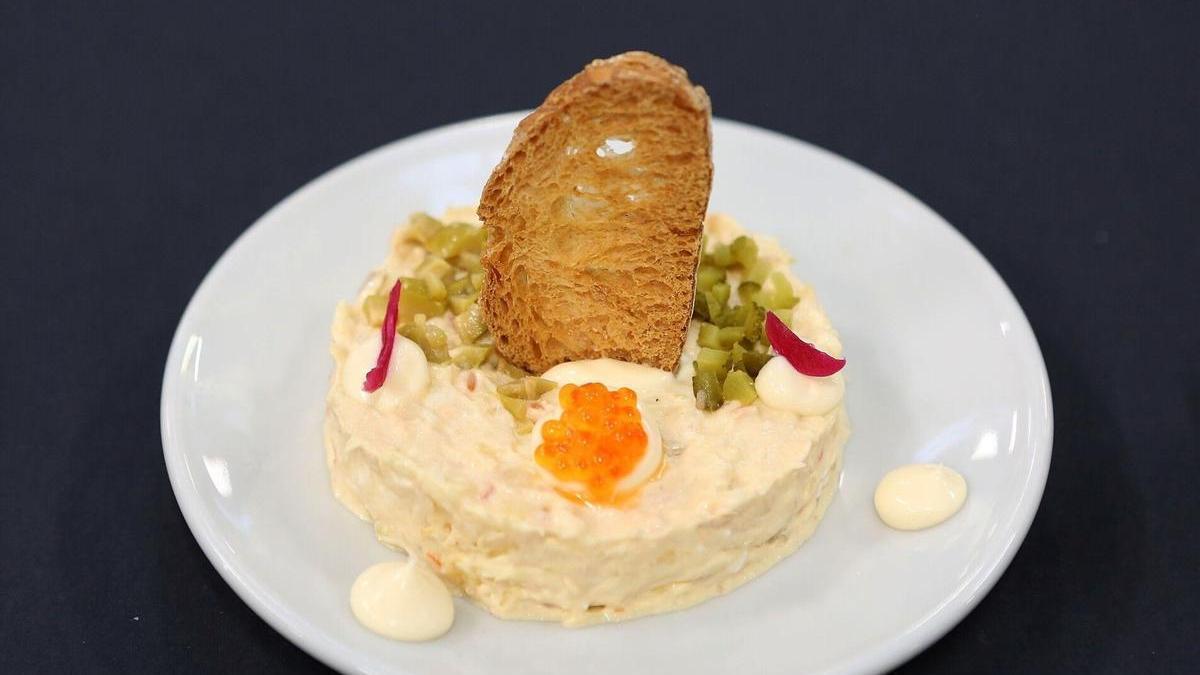 Presentación del plato ganador.