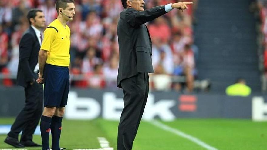 Mendilibar: &quot;El partido se ha terminado en el minuto 50&quot;