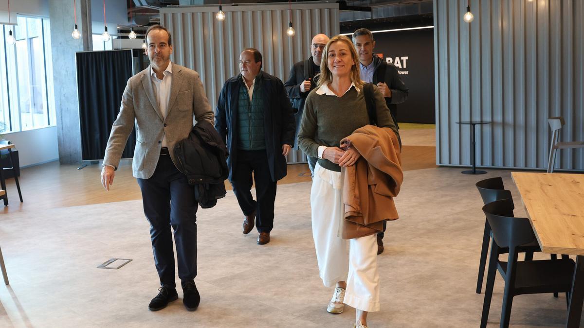 Isabel Iturbe, presidenta del Surne Bilbao Basket en la torre BAT en Bilbao