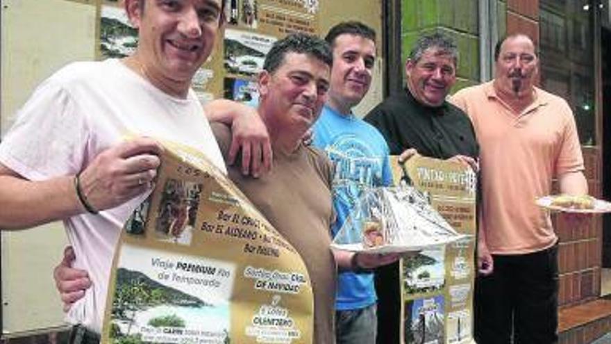 Los cinco gerentes de los bares del pintxo-pote de Los Burros