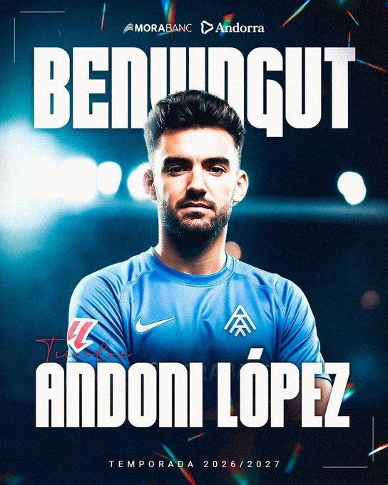 Andoni López es nuevo jugador del Andorra de Segunda.
