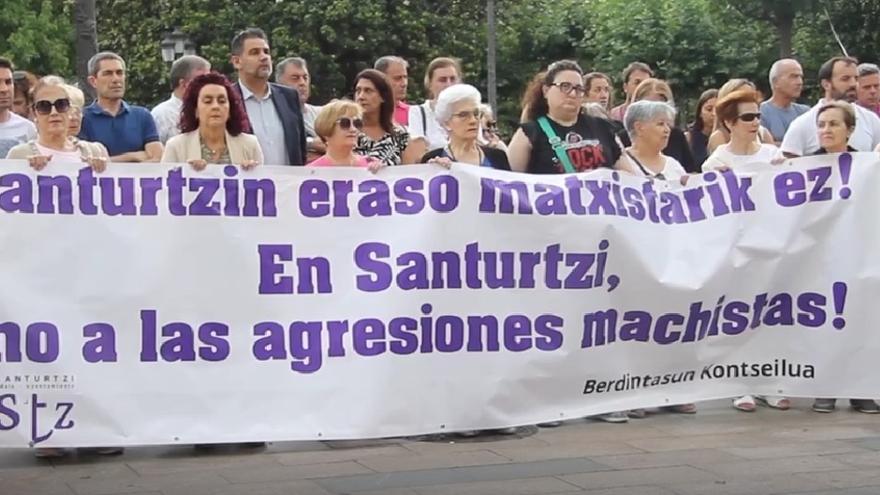 Santurtzi rechaza las  dos agresiones machistas
