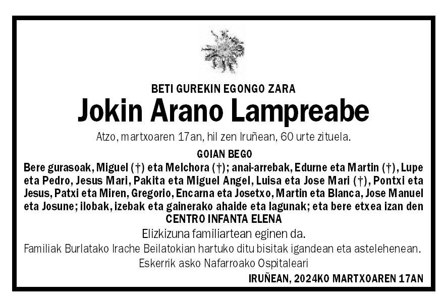 Jokin Arano Lampreabe