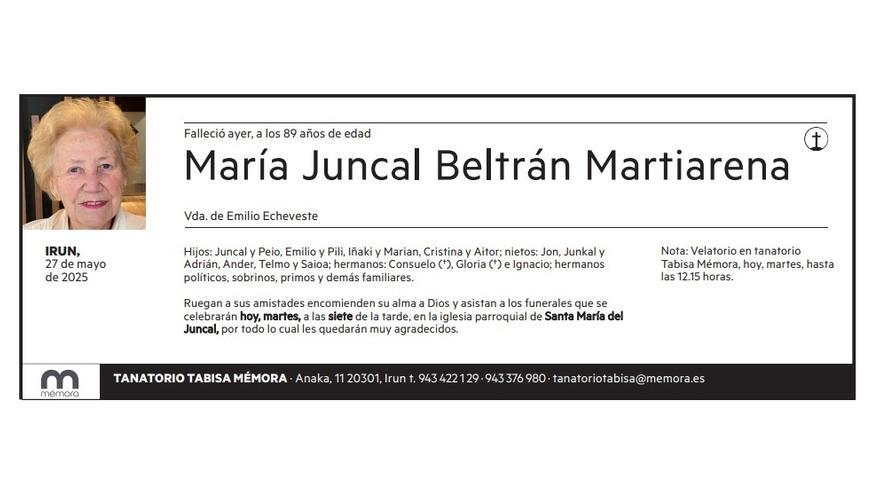 María Juncal Beltrán Martiarena