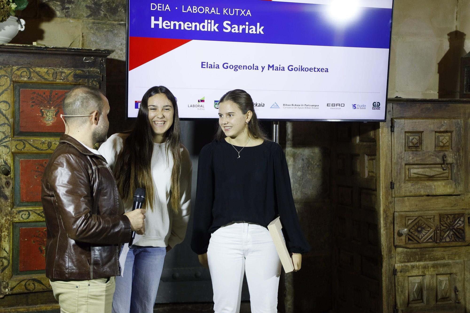 La gala DEIA Laboral Kutxa Hemendik Sariak Kostaldea, en imágenes